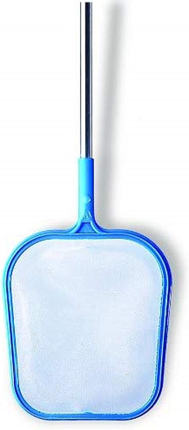 SWIMLINE HYDROTOOLS Pool Pole Accessories Leaf Skimmer Net | Integrated Pool Pole & Pool Net | Wide Pool Skimmer Net | 4FT Integrated Aluminum Telepole | 63" Reach | Easy Pool Cleaning & Maintenance