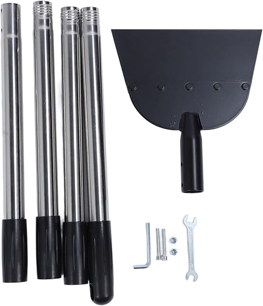 Snow Shovel,Ice Scraper Tool for Driveway,Cleaning Weed Removal Tool Floor Scraper Long Handle Flat Shovel Snow Ice Chopper Ice Removal Tool for Walkway Driveway Road Clean