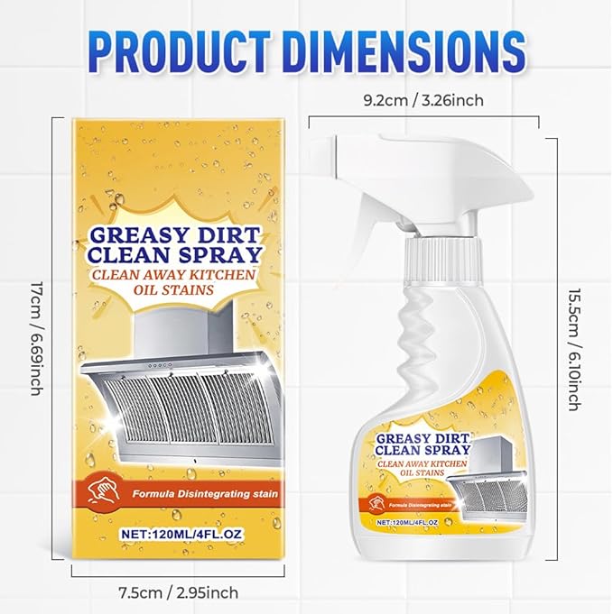 Multifunctional Powerful Kitchen Foam Cleaner, Upgrade Kitchen Degreaser Heavy-Duty Grease Remover for Stove, Fast-Acting All-Purpose Cleaner for Bathroom (2)
