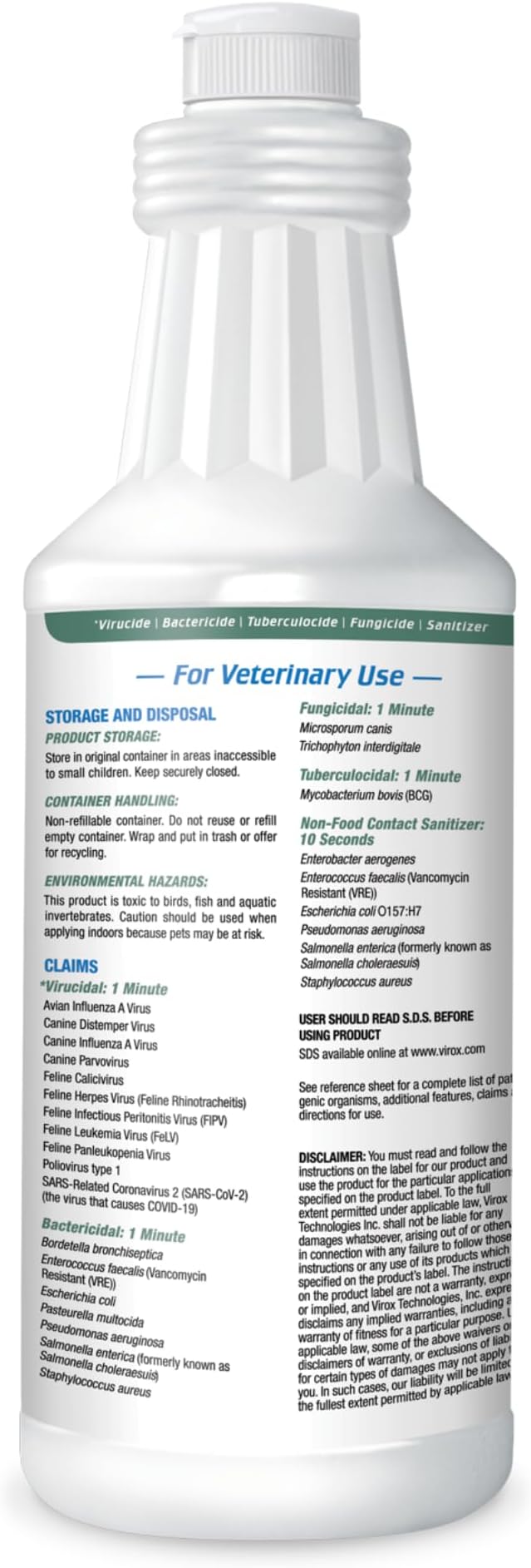 REScue One-Step Ready-to-Use Disinfectant Cleaner & Deodorizer ?€? For Veterinary Use, Animal Shelters, Pet Foster Homes, Kennels, Litter Box ?€? 32 Ounce RTU (Spray Nozzle NOT Included)