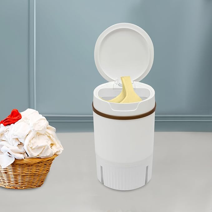 Portable Washing Machine, 260W 1.2Gal/4.5L Mini Washer Machine With Blue Light, Single Tub Laundry Small Washer With Dehydration Basket for Apartments, Dorms,Traveling, RV