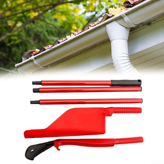 5-Piece Retractable Gutter Cleaning Tool Set - Effective Roof Garden Maintenance