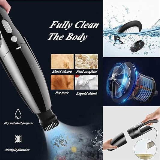 Car Cleaning Kit Car Wash Kit with High Power Handheld Vacuum Automobile Detailing Brush Kits Microfiber Towels Tire Brush Washing Mitt Sponge Safety Hammer Cleaning Wash Kits