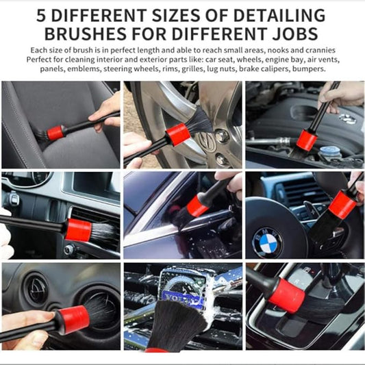 31pcs Car Wash Tools Set with Car Wash Cleaning Brush Car Wipes Tire Cleaning Brush Car Wash Brush Electric Drill Brush