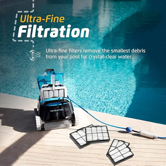 Dolphin Nautilus CC Pro Wi-Fi Automatic Robotic Pool Vacuum Cleaner Includes Ultra-Fine Filters for an Ultimate Clean, Ideal for In-Ground Pools up to 50 FT in Length