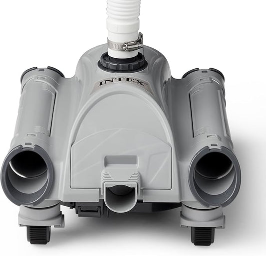 Intex 28001E Above Ground Pool Automatic Pool Cleaner Pressure Side Vacuum Cleaner with 24 Foot 7 Inch Hose for Intex Pools Only w/ a 1.5 Inch Fitting