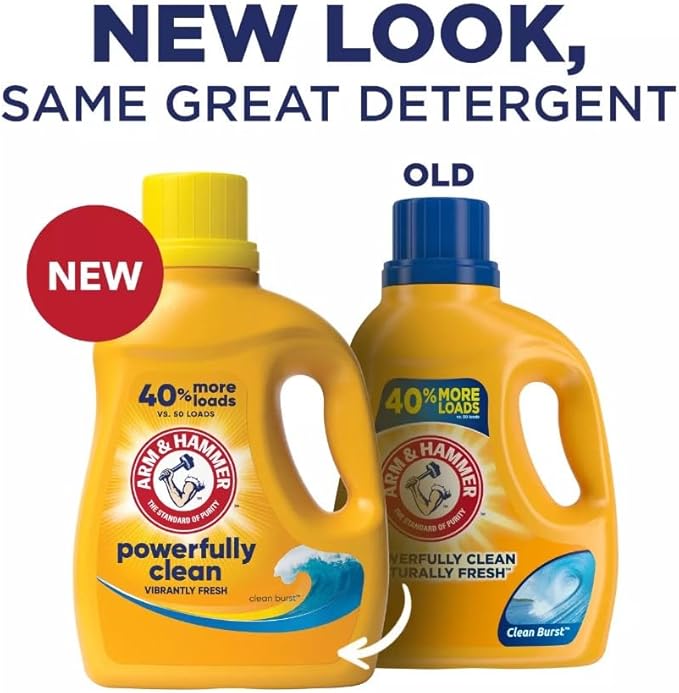 Arm & Hammer, Liquid Detergent Clean Burst, 50 Fl Oz
