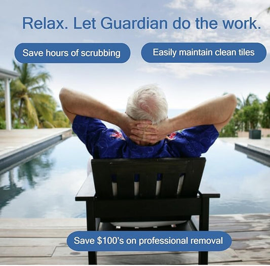 Calcium Releaser & Scum Line Remover- Guardian Pool & Tile Cleaner, 1 qt. - Targets Calcium, SAVES Elbow Grease