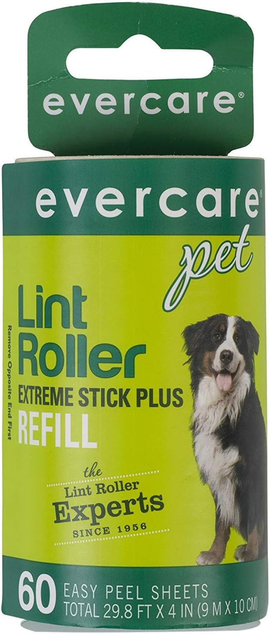 Evercare Extra Sticky Pet Lint Roller Refill 60 sheets - Pack of 4 - Image 2