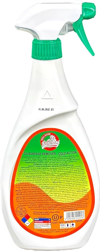 Well Done St. Moritz Cold Action Grease and Oil Remover - 27 Oz