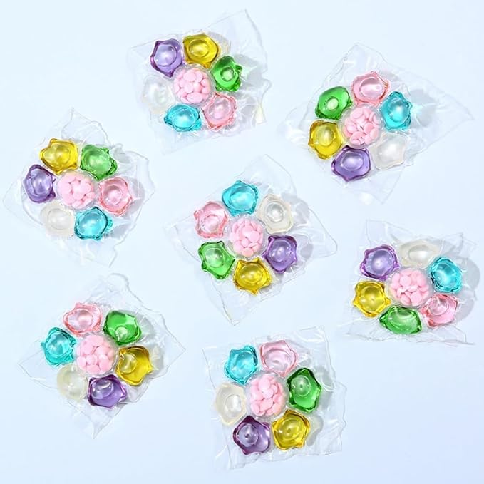 100PCS 7-in-1 Magic Laundry Beads, 9x More Concentrated, Weeks of Freshness, Deep Cleaning Laundry Detergent Capsules, Easy Dissolve Washing Pods for All Fabrics and Colors Clothes (70)