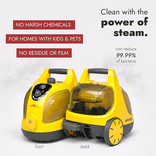 Vapamore MR-100 Primo Steam Cleaner โ Professional-Grade, Italian-Designed Chemical-Free Steam Cleaning System for Pet Accidents, Floors, Tile, Grout, Auto, Jewelry & More