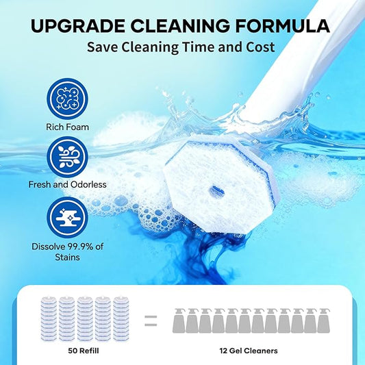 30 PCS Toilet Wand Refills Fits for Clorox Toilet Wand,Upgrade 3-Layer Disposable Bowl Cleaner Refills for Bathroom Cleaning,3X Cleaning Power,No Falling Apart