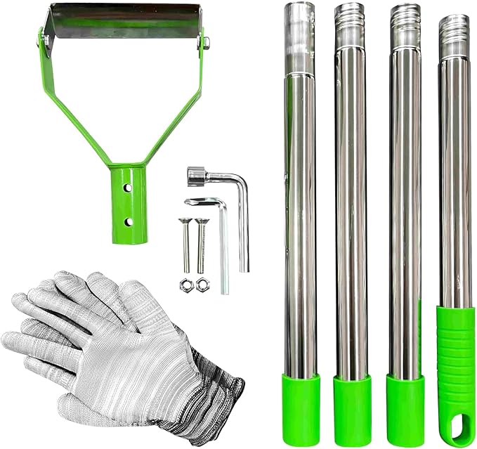 Gardening Hoe | Heavy Duty Loop Long Handle Shovel - Metal Weeder Scraper Gardening Hoe | for Digging Trenching Loosening Hoeing Edging Farm Lawn Backyard Patio Flower Bed