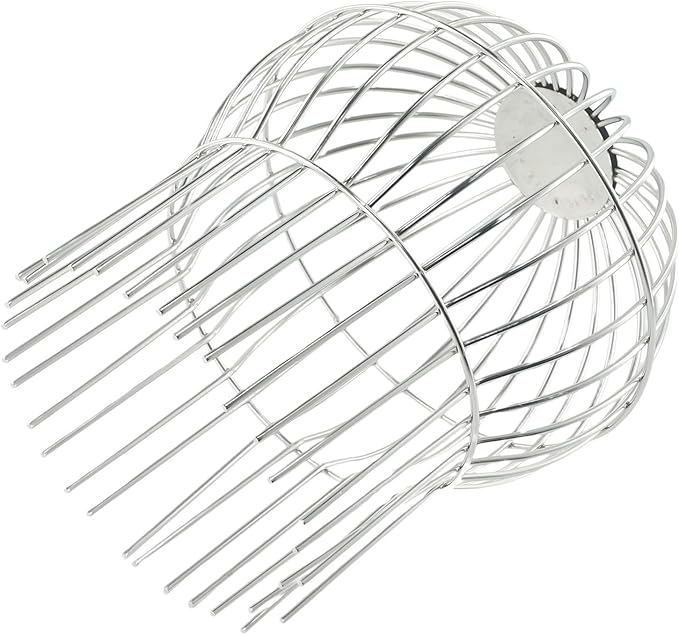 1PCS 304 Stainless Steel Gutter Guard, Outdoor Roof Anti-Blocking Line Cap Round Floor Net Cover Drainage Floor Line Leak Gutter Cleaning Tool, Mesh Guard Flexible Leaf Catcher(160MM)