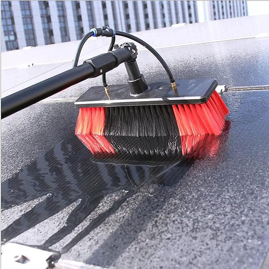 Window Cleaning Pole,Photovoltaic Panel Cleaning Brush,3.6-10.8MWater Fed Telescopic Brush,Conservatory Roof Cleaning Tools,for Photovoltaic Panel Cleaningtrucks Windows,5.4m/18FT