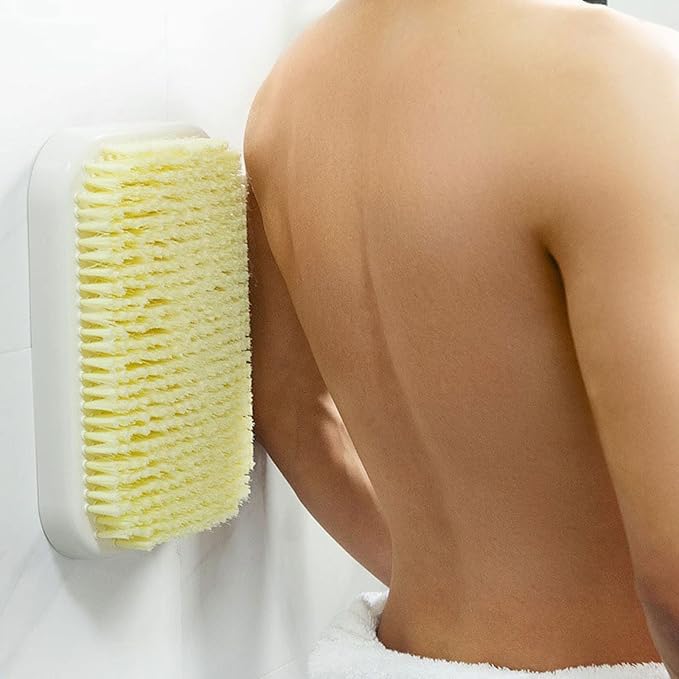 Dry Brushing Body Back Rubbing Brush Back Massage Bath Brushes Exfoliating Stain Removal Scrub Wall Mounted Bathroom Body Wash Cleaning Tool