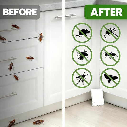 Eco Defense Pest Control Pouches - All Natural - Repels Rodents, Silverfish, Spiders, Roaches, Ants, Squirrels, & Other Pests (Pack of 2)