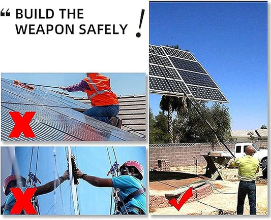 Window Cleaning Poles Photovoltaic Panel Cleaning, 3.6-11M Water Fed Telescopic Brush, Window Clean, Extendable Cleaner Conservatory Roof Cleaning Tools,24ft/7.2m-1