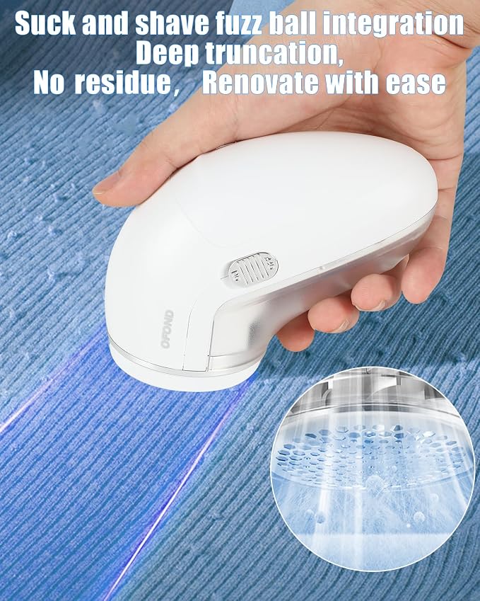 Lint Remover for Clothes,Fabric Shaver with Battery,Sweater Defuzzer | Quick and Easy Remove Pills,Lint Balls,Fuzz of Clothing Pants Socks Couch Pillows Blankets, Portable Lint Shaver - Image 7