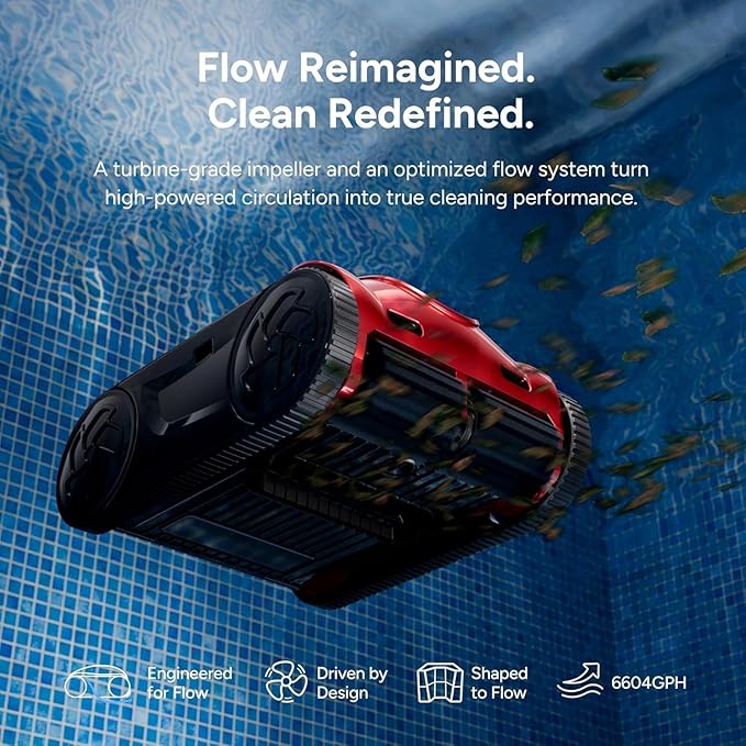 (2025 Upgrade) iGarden Pool Cleaner K Pro, 10H Max Runtime, Cordless Robotic Pool Vacuum for Inground Pools, Touchscreen, Smart Navigation, 200% Turbo Suction, Ultra-Fine Filtration, Auto-Parking