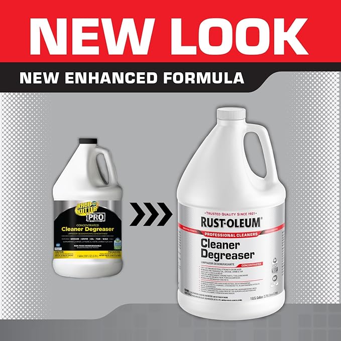 Rust-Oleum Professional Cleaners Cleaner Degreaser | 1 Gallon (128oz) | Professional Strength Concentrate | 4 Pack