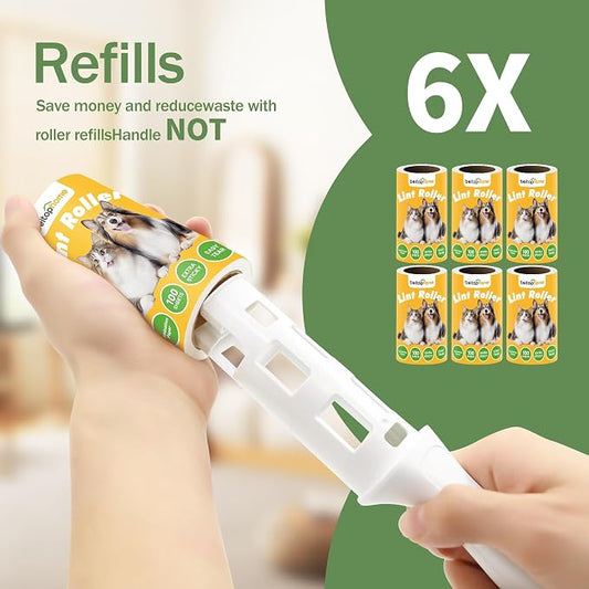 Lint Roller Refills for Pet Hair, 600 Sheets, Standard Size | Extra Sticky Replacement Rolls for beitophome Handles, No Handle - Image 2