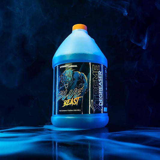 Street Legal Blue Beast Xtreme Degreaser – Heavy-Duty Concentrated Industrial Cleaner & Engine Degreaser, Fast-Acting Formula,4 Gallons