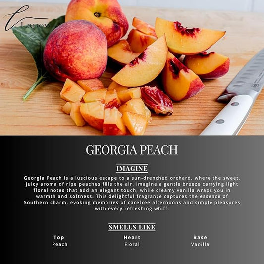 Lapew Georgia Peach Scented Cleaning Bundle | Carpet Deodorizer Powder (16 oz) & Mop Soap Concentrate (36 oz) | Pet-Friendly Odor Eliminator
