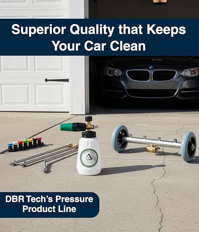 DBR Tech® Undercarriage Pressure Washer Attachment & Water Broom | 1500-4000 PSI