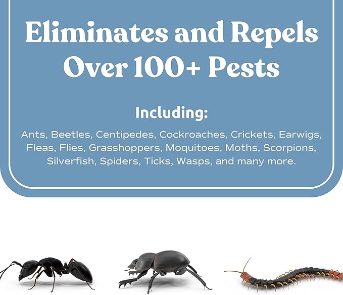 NatureTek Pest Control Kit - Pro Grade Plant Based Pest Control Spray, Long Lasting Effect, DIY Pesticide Sprayer, Bugs and Cockroach Repellent, Family/Petsafe Spray for Fly Mosquito