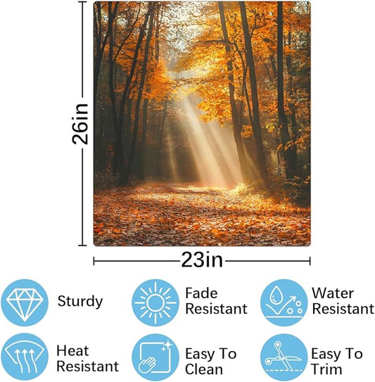 Autumn Golden Forest Dishwasher Magnet Cover for The Front Magnetic Dishwasher Door Covers Dish Washer Sticker Wrap Home Decorative Appliances Panel Decal Kitchen Decor 23" x 26" (Magnetic)