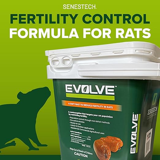 Evolve Rat Birth Control Soft Bait Sausages – 6 lbs | Scientifically Proven Rat Population Control | Not a Poison, Long-Term Population Management