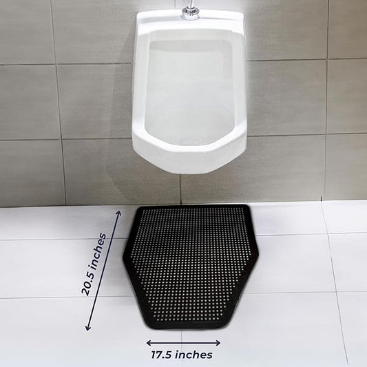 SmellRid Urine Absorbent & Odor-Control Splash Pad for Urinals for Men – Bathroom Mat for Smell Removal, Non-Slip Bathroom Mats, - Urinal Pads - 17.5 x 20.5 Inches – Pack of 6