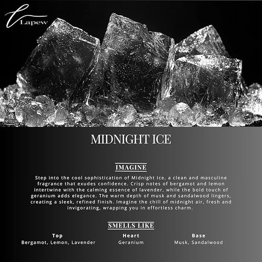 Lapew Midnight Ice Bundle – Carpet Deodorizer Powder & Scented Mop Soap Set – Odor Eliminator for Pet-Friendly Homes (Black Ice Fragrance)