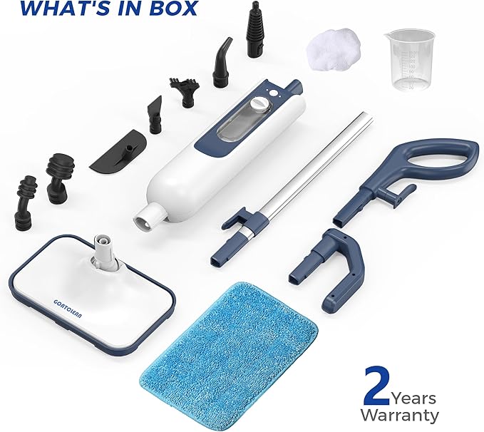 Steam Mop for Hardwood Floors, 11-in-1 Steam Cleaner with Handheld Steamer, 212°F Powerful Multi-Surface Cleaning for Tile, Grout, Carpet & Wall, Fast Heat, 22.9FT Cord, Floor Steam Mop