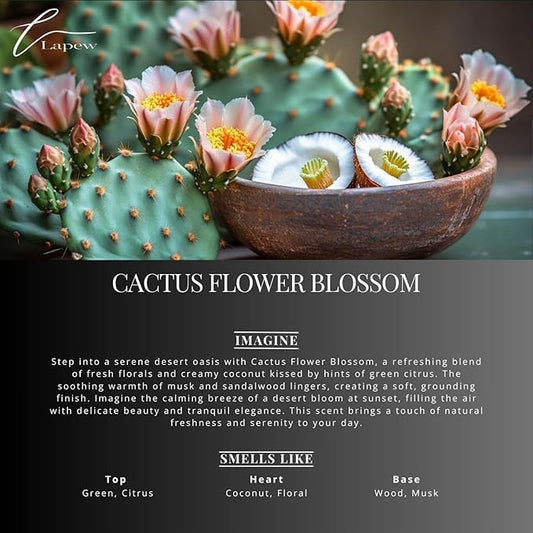 Lapew Cactus Flower Blossom Scented Cleaning Bundle | Carpet Deodorizer Powder (16 oz) & Mop Soap Concentrate (36 oz) | Pet-Friendly Odor Eliminator
