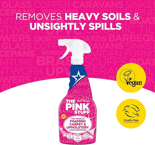 Stardrops - The Pink Stuff - The Miracle Foaming Carpet & Upholstery Stain Remover