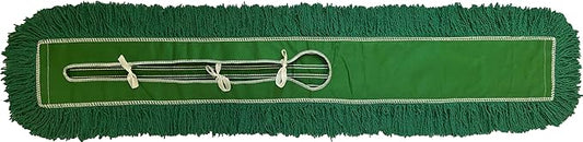 Ultimate Dust Mop Kit: Industrial-Grade Performance, Heavy-Duty Frame, Telescopic Handle - Green 36 Inch