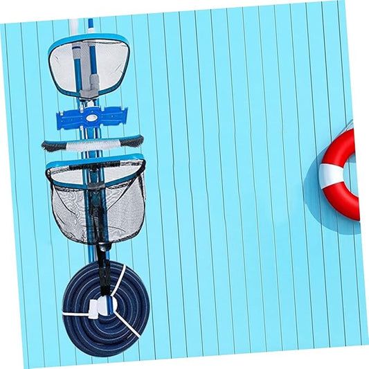 BESPORTBLE 1set Pool Cleaning Bracket and Lightweight Swimming Pool Cleaning Tool Holder for Easy Accessory Organization Random Color