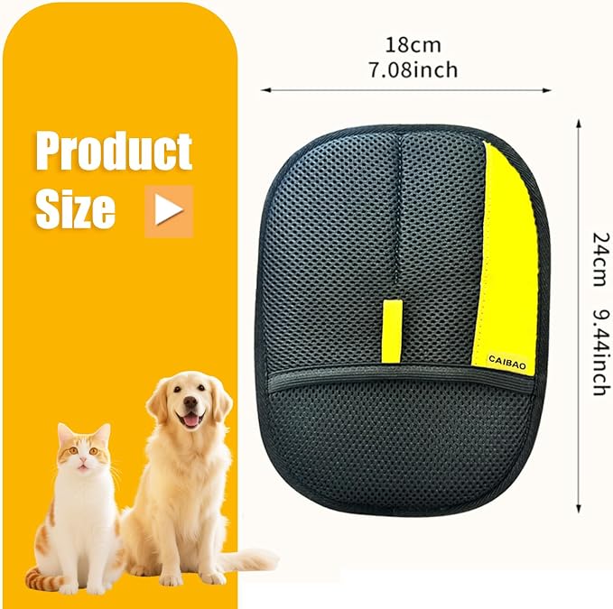 Electrostatic Pet Hair Removal Gloves | Quick Wiping - Reusable & Washable for Sofa Clothing Pet Beds Effortless Cats & Dogs Hair Remover for Busy Pet Owners - Image 6
