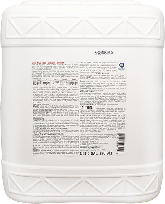 Spray Nine 26805 Heavy Duty Cleaner, Degreaser & Disinfectant for Home, Yard Equipment, Automotive & More - Refill for Spray Bottle 5 Gallon Pail (Pack of 1)