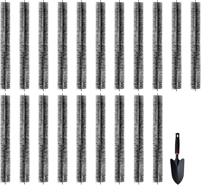 Happybuy Gutter Brush, 60ft Total, 4.33" Dia., 5" Gutter Cleaning Tool, Ground-Level Leaf Guard, Clear Roof Debris, 20 Pack