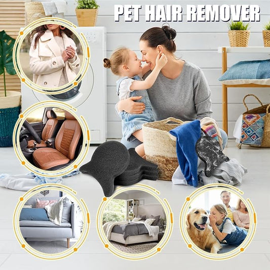 Pet Hair Remover for Laundry, Reusable Dog & Cat Hair Remover Tool, Effectively Removes Pet Hair, Lint and Dander from Bedding and Clothing, Suitable for Washing Machines, Dryers 4PCS - Image 2