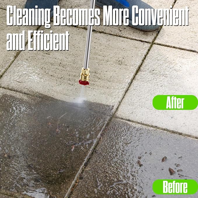 4800PSI PowerWasher with 4 Quick Connect Nozzles, Foam Cannon for Car, Lane, Patio Cleaning