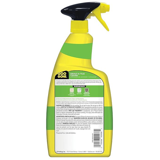 Goo Gone Cleaner, Foaming Formula, Fast-Acting, Citrus Power, Works on Unsealed Grout & Tile – 6 Pack