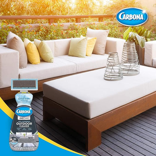 Carbona Pro Care Oxy Powered Outdoor Cleaner with Brush | 22 Fl Oz, 1 Pack