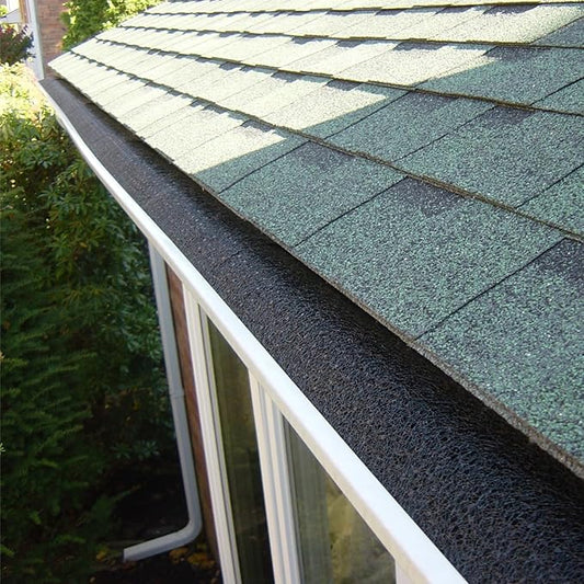 Flo-Free Leaf Guard- 36ft Premium Gutter Guard For 6K Gutters with Patented No-Clog Design- Advanced Gutter Protector Boosts Rain Flow & Stops Debris- Install Leaf Guards for Gutters- No More Cleaning