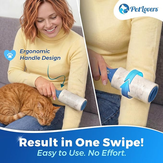 PetLovers Extra Sticky Lint Roller Ultimate Value Set 400 Sheets for Pet Hair Removal, Dog and Cat Lint Remover 4 Pack - Image 2