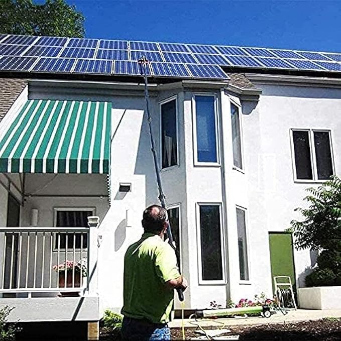 Telescopic Window Cleaning Pole 3.610.8m Water Fed Brush for Solar Panel & Conservatory Roof Cleaning 10.8m/36FT Essential Cleaning Tool for Photovoltaic Panels